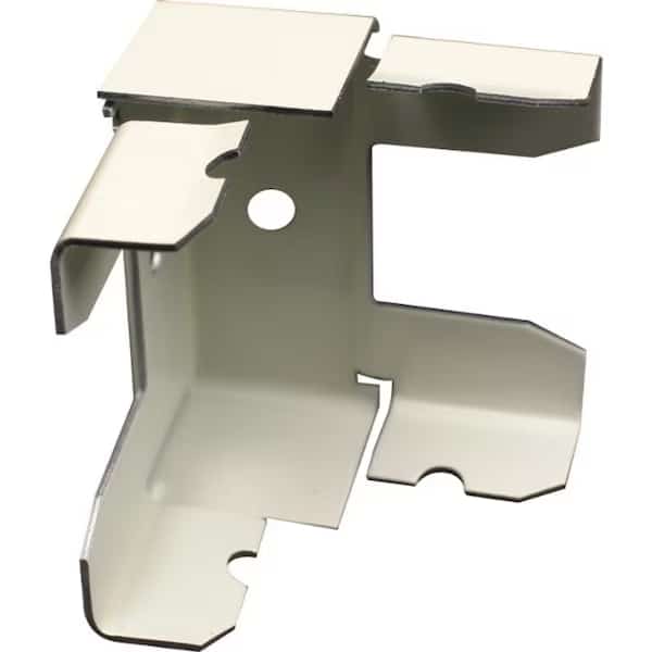 Internal Elbow Raceway, 2400 Series, 2 Channel, 1.90 in W, 1-3/4 in H, 1-3/4 in L, Ivory