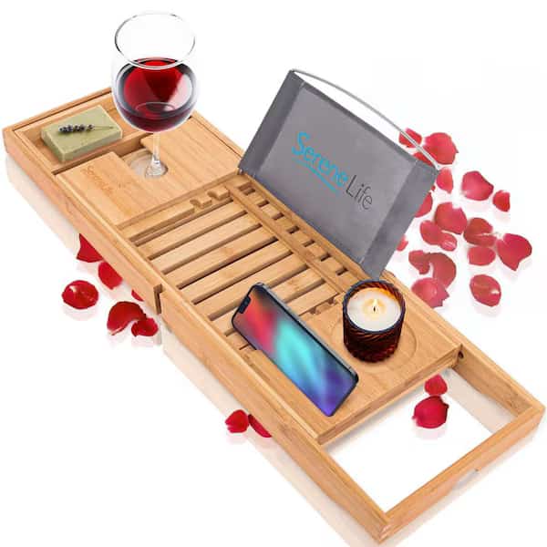 Bamboo Bathtub Caddy