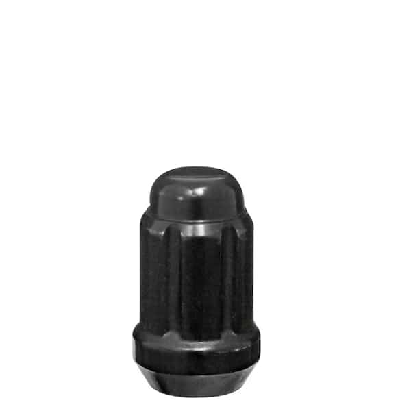 12 mm x 1.5 Thread Size, 60 Degree Conical Bulge, Acorn, 1.38"/35 mm Overall L, 6 Spline Tool, Blk