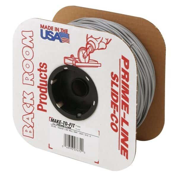 Make-2-Fit P 7670 Screen Retainer Spline, 500 ft L, Vinyl, Gray