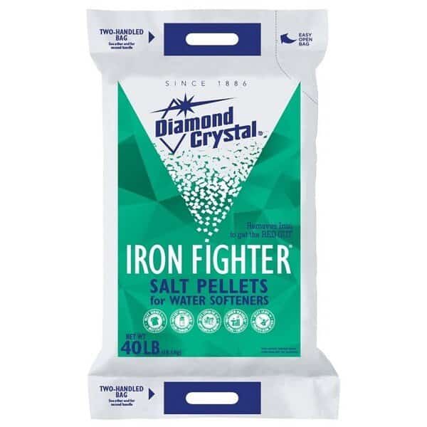 Cargill Diamond Crystal Iron Fighter 100012408 Salt Pellets, 40 lb Bag