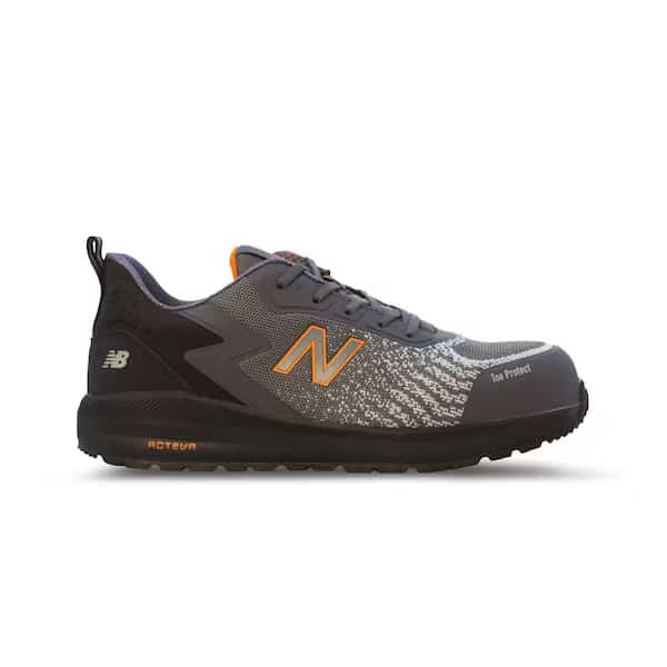 Men's Athletic Shoe, Gray/Orange, 9, MIDSPWGR