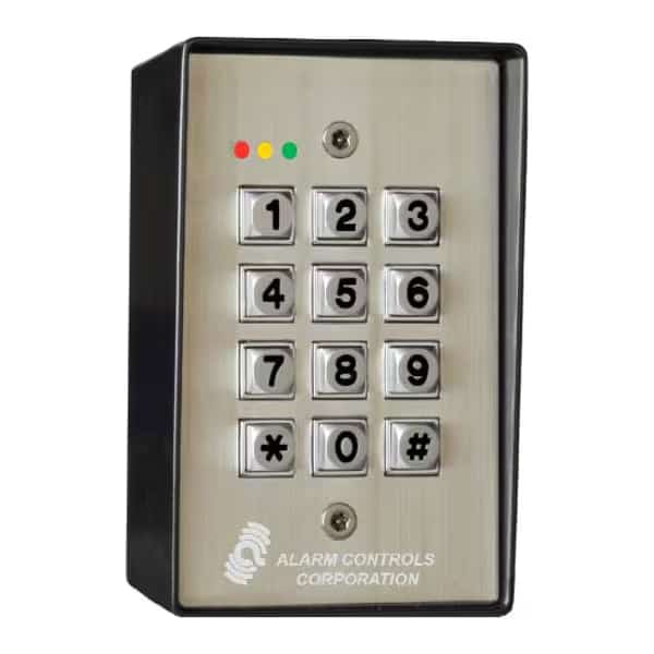 Access Control Keypad,4-7/8in H,SS, Mfr#: KP-400, ALARM CONTROLS