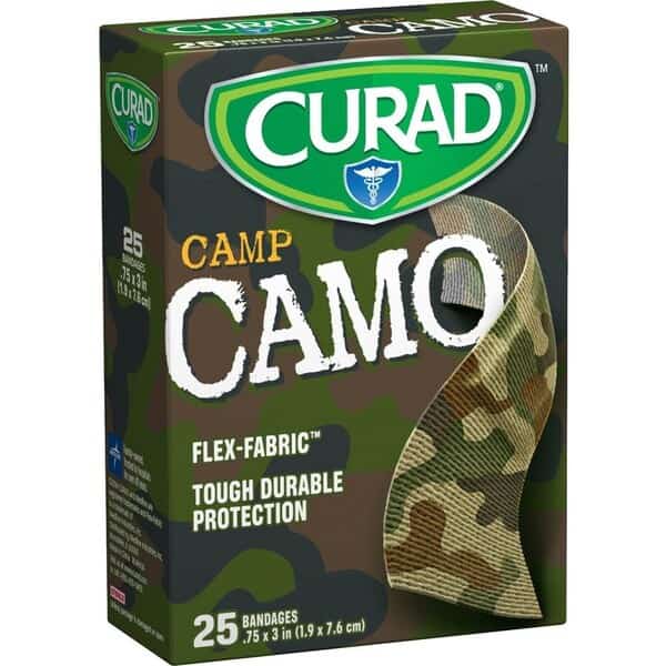 Camp FlexFabric 8545980 Adhesive Bandage, 34 in W, 3 in L, Fabric Bandage