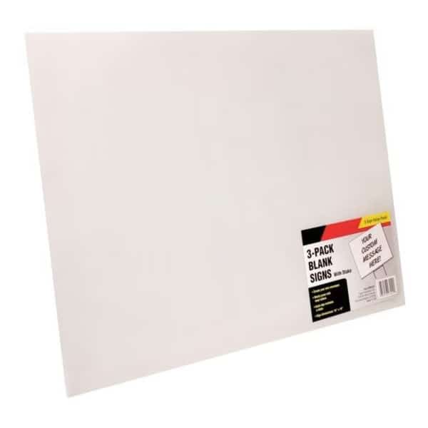 Sign, Blank, 15x19", 3 pcs., 98229