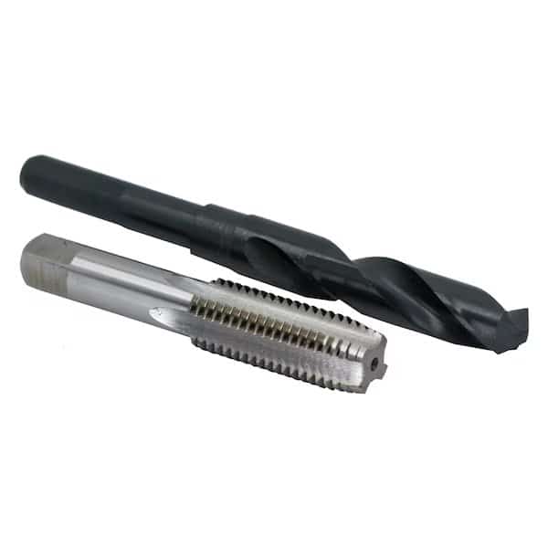 3/4"-27 UNS HSS Plug Tap and 23/32" HSS 1/2" Shank Drill Bit Kit