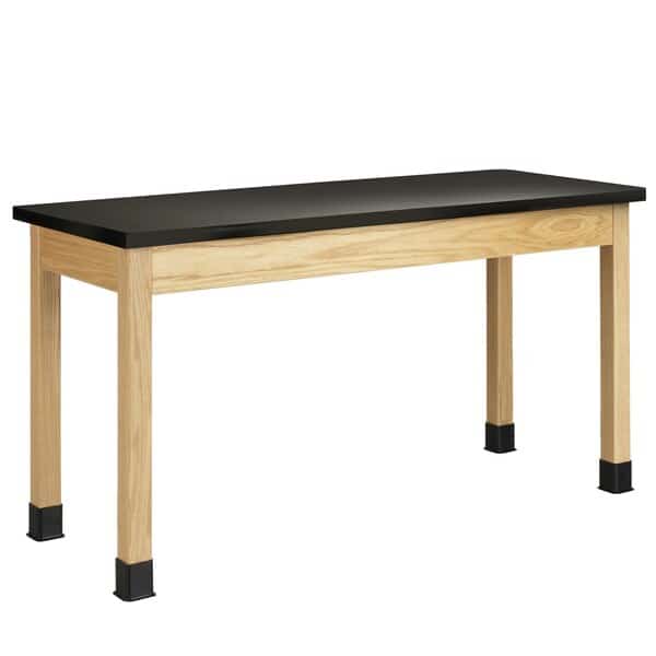 Rectangle Table, 60" W, 62" L, 36" H, HPL, black