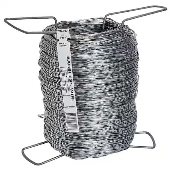 Barbless Wire, 1320 ft L, 125 ga Gauge, Zinc