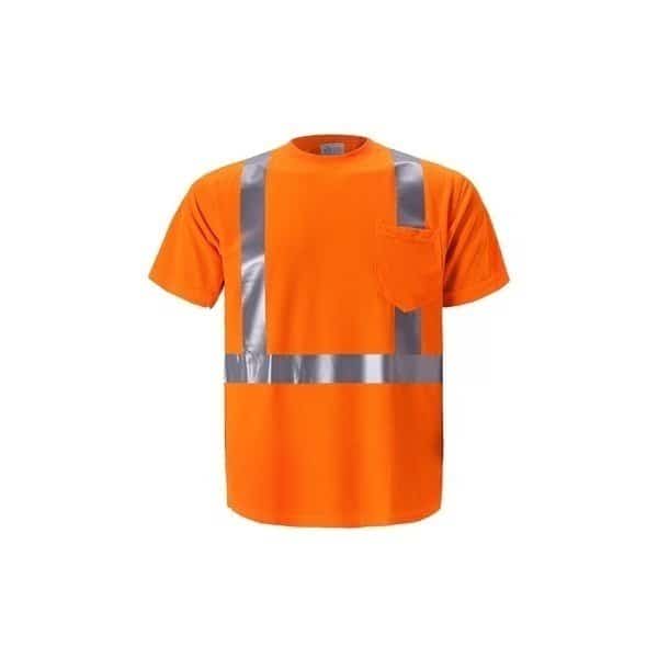 Hi-Vis Body Warmer Safety Vest 5XL Class 2 , Zipper 8 Pockets