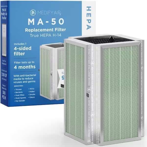 MA50R1 H14 filter True HEPA 999 Particle Removal