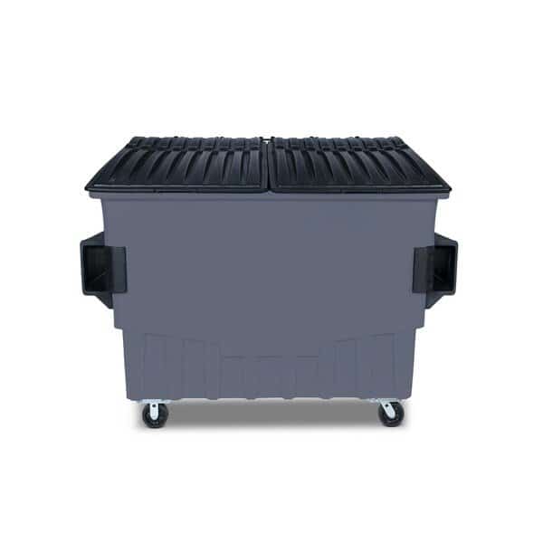 Front Load Container, 4 Cubic Yard 2000 lbs. Cap., Dark Cool Gray