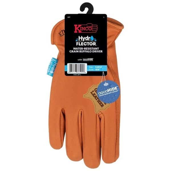 Gloves, L, Keystone Thumb, Elastic Cuff, Buffalo Leather