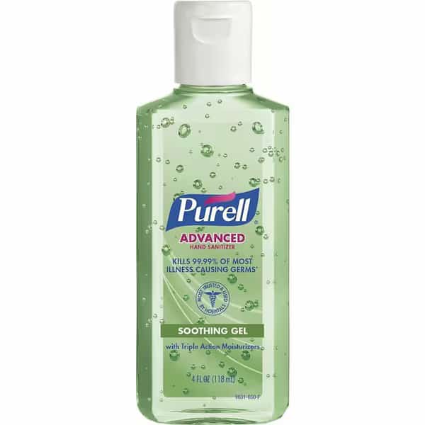 Hand Sanitizer Aloe Gel, 4oz Portable Flip Cap Bottle, PK24, PURELL, Mfr# 9631-24