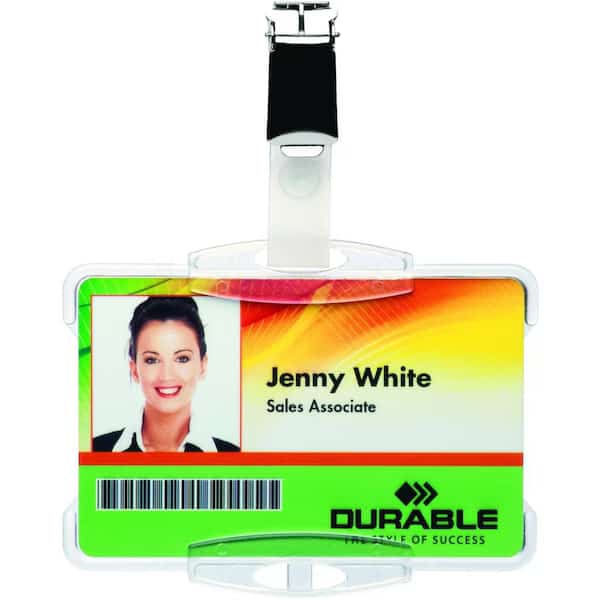 ID Badge Holder,2-3/4" L,Open Style,PK25, Mfr#: 811819, DURABLE