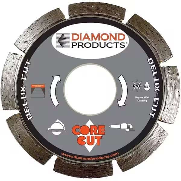 DIAMOND PRODUCTS 21002 Circular Saw Blade, 4-1/2 in Dia, 7/8 in Arbor, Diamond