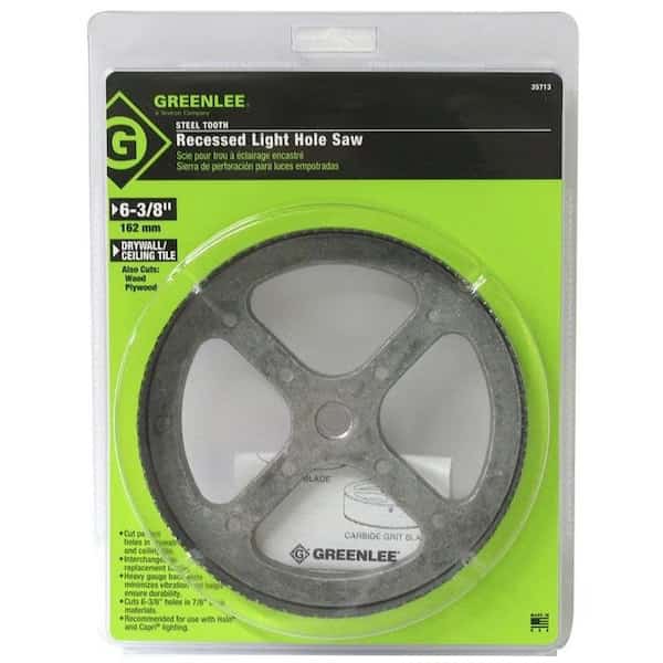6-3/8" Hole Saw Light, Steel Tooth