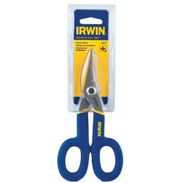 23007 Tinner Snip, 7 in OAL, 2 in L Cut, Curved, Straight Cut, Steel Blade, DoubleDipped Handle