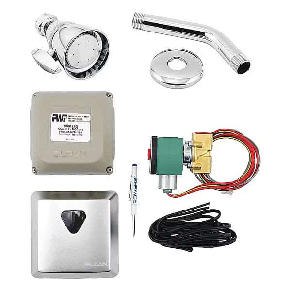 Sensor Shower, IR Snsr, Bru SS, 2-1/4 In., Powers, Mfr#: 447 10000M100