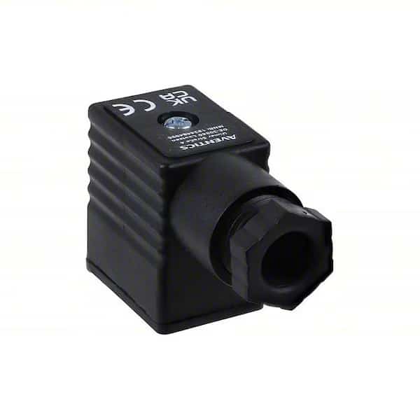 Solenoid Coil Connector, 2 Pin, IP65