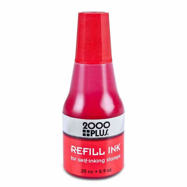 Ink, 2000PlusSelfInking, Red, 2000 PLUS, Mfr# 032960