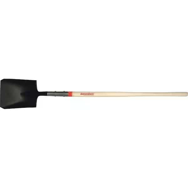 Square Point Shovel, 9-1/2 in W Blade, Steel Blade, 48 in L Ashwood Handle, Razor-Back, Mfr#: 44101