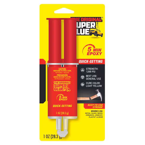 Epoxy Adhesive,Syringe,1:1 Mix Ratio, Mfr#: SY-QS, SUPER GLUE