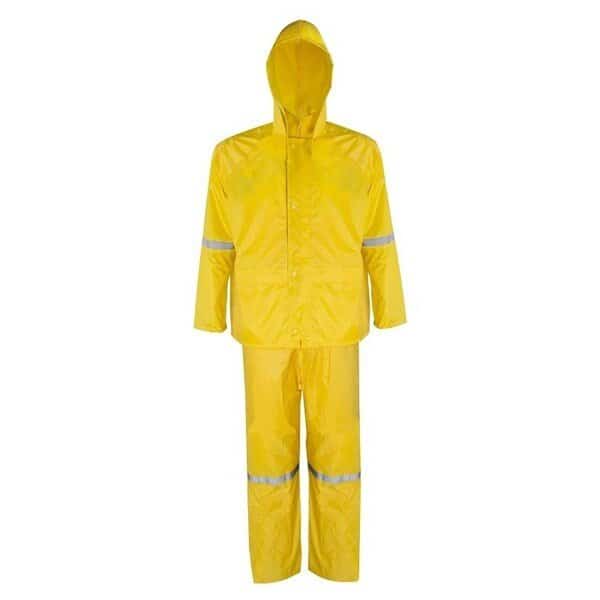 Diamondback RS3-01-XL Rain Suit, XL, Polyester, Concealed Collar, Zipper Closure