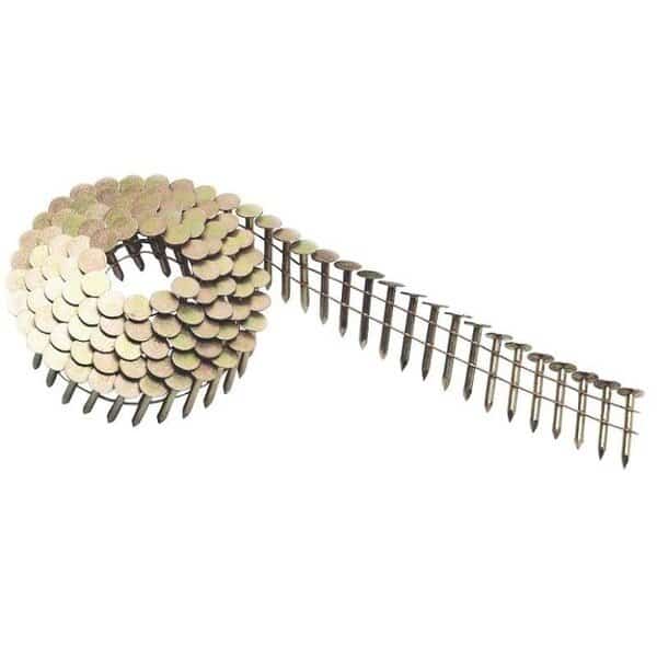 Collated Roofing Nail, 1-3/4 in L, Galvanized
