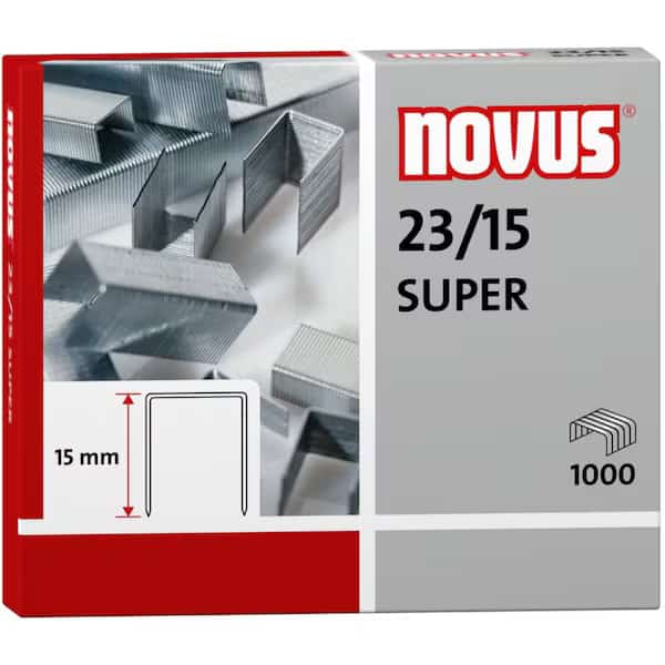 Premium HD Staples, 23/15, 1k, 15mm, PK1000