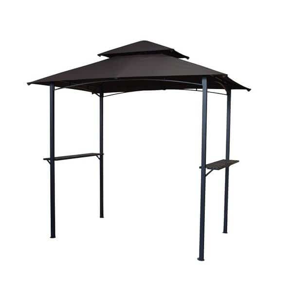 Windsor Grill Gazebo, 9488 in W Exterior, 5945 in D Exterior, 9646 in H Exterior, Brown