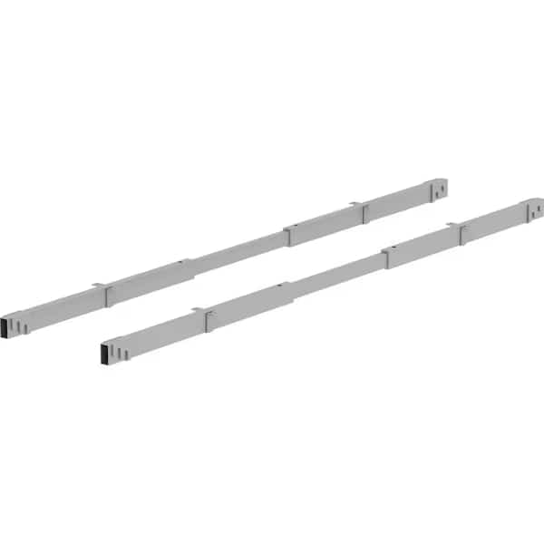 Tabletop Crossbar Credenza, Shell, Mod Panel, 67" W X Silver