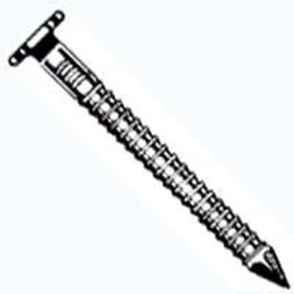 Common Nail, 1-1/4 in L, 3D, Carbon Steel, Galvanized Finish, 10 ga