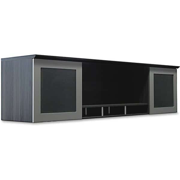 Desktop Hutch Cabinet, Medina, 63", Gry Stl