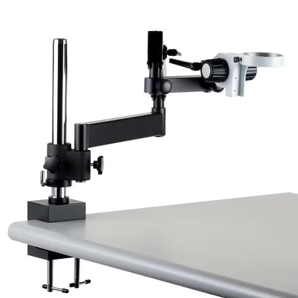 Articulating Stand with Post Clamp and 84mm diameter Focusing Rack for Stereo Microscopes