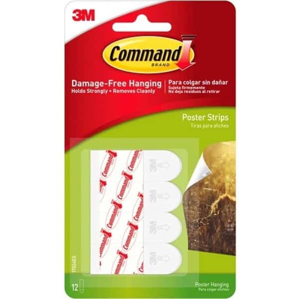 Poster Strip, 58 in W, 1316 in L, Clear