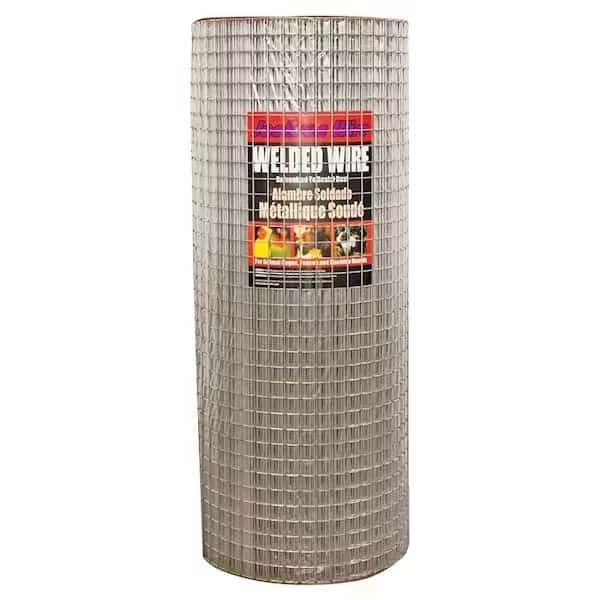 10 04 36 14 Welded Wire Fence, 100 ft L, 24 in H, 1 x 2 in Mesh, 14 Gauge, Galvanized