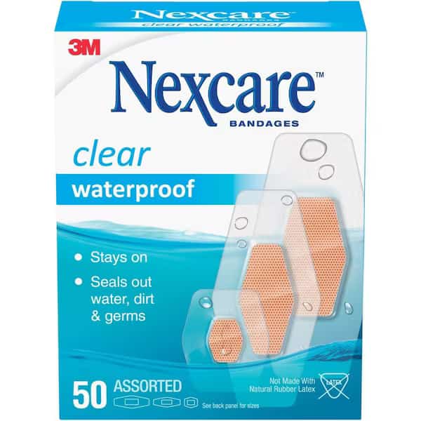 Waterproof Bandages, No Color, 50PK