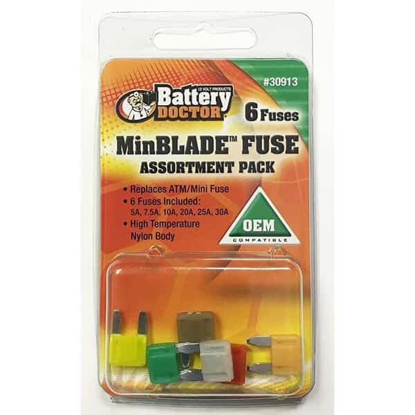 Low Prof ATM Mini-Fuse-5A-Tan-5 piece, BATTERY DOCTOR, Mfr# 30913