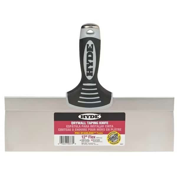 0 Knife, 12 in W Blade, 3 in L Blade, Stainless Steel Blade, SingleEdge Blade, SoftGrip Handle