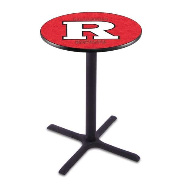 42" Blk Wrinkle Rutgers Pub Table, 36" dia. Top, Holland Bar Stool Co, Mfr#: L211B4236Rutger