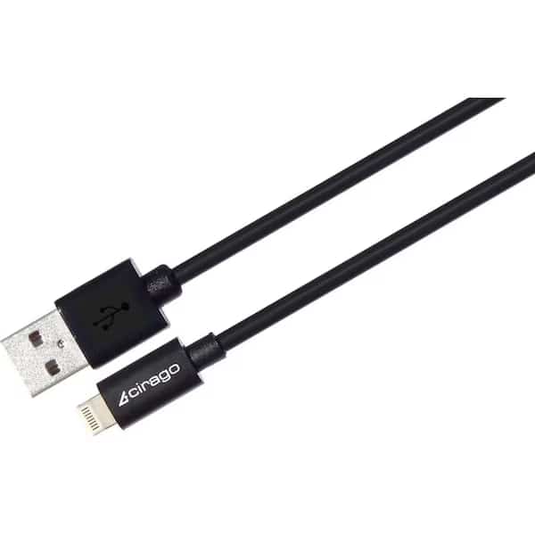 Cable-Lightening Sync-Charge-6ft- Black