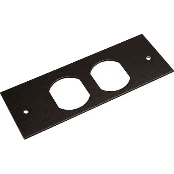 Duplex Faceplate Fitting, Gray, Steel, WIREMOLD, Mfr# OFR47-D