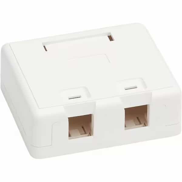 Surface-Mount Box Keystone Jack 2-Port