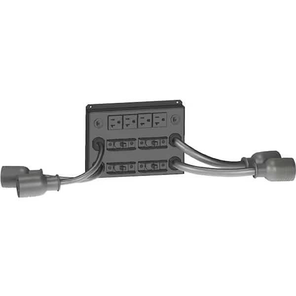 Power Output Distribution, 8 Outlet(s) (4) L5-20R, (4) 5-20R