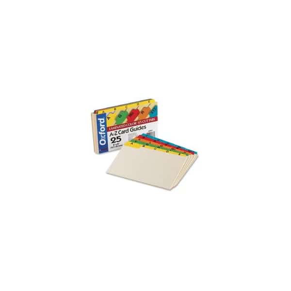 Guide, Card 5X8 A-Z, Ast Pk
