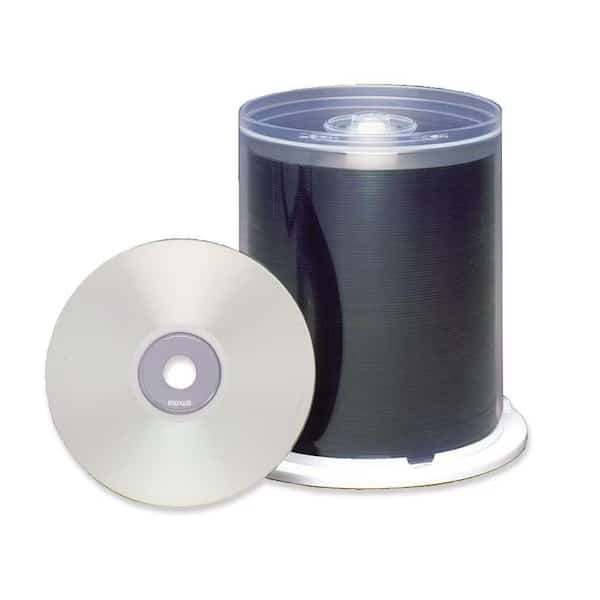 Maxell CD-R Discs, 700MB/80 min, 48x, Spindle, Printable Matte Silver, 100/Pack