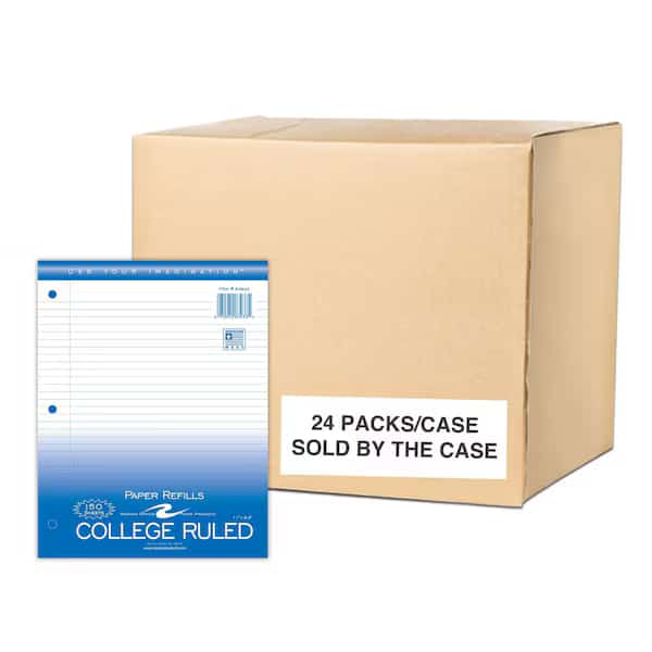 Filler Paper College,11x8.5,150Sht,PK24, Mfr#: 83933, ROARING SPRING