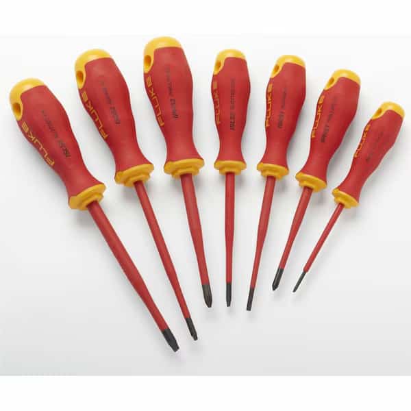 7pc. Insulated Slotted/Phillips/Square Screwdriver Set