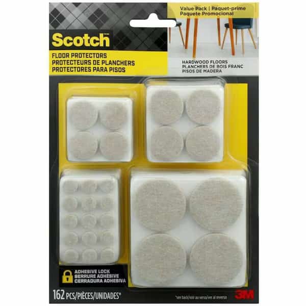 Scotch Felt Pads Value Pack, SP845NA, PK24