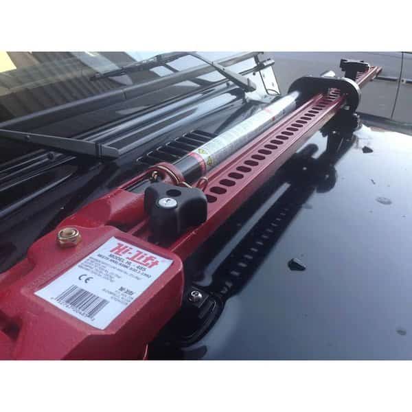 Use With Hi-Lift Jeep Wrangler HM-800/ HM-825/ HM-850 Hood Mounts, Black, With Two Keys, Knob Type, Hi-Lift Jack, Mfr#: HM-LK